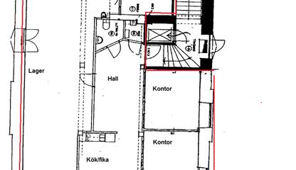 Ritning Norra Skeppsbron 5A