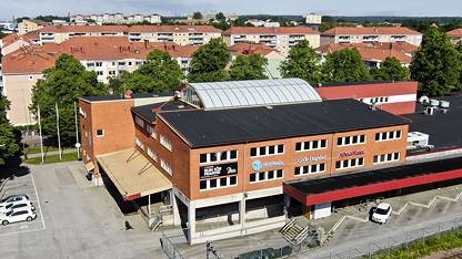 Drönarbild över Brynäs 12:1 Ledig lokal, Waldenströmsgatan 2, Brynäs, Gävle