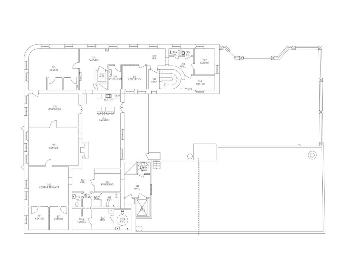 Norra Centralgatan 3, Drottnin, Centrum