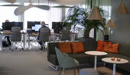 Inspirationsbild kontor socialyta Gävle Brovägen 15