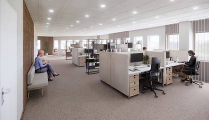 Rendring - kontorslandskap Kungsgatan 29