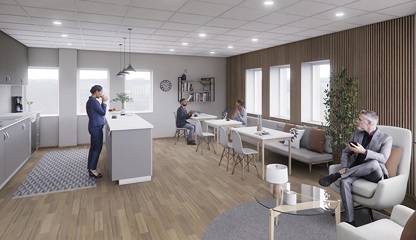 Rendering - personalyta Kungsgatan 29