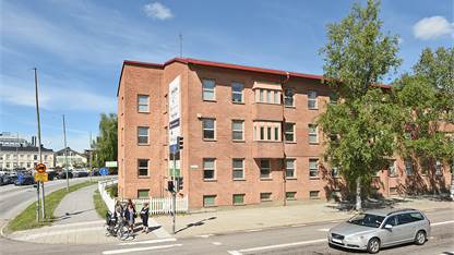 Fasad Ledig lokal, Västra Esplanaden 19, Centrum, Umeå