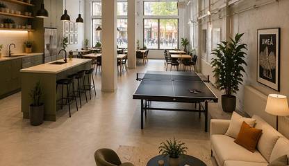 AI-genererad inspirationsbild av kök och lounge Kungsgatan 52