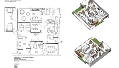 Förslag på planritning efter renovering Storgatan 60A