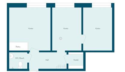 Planritning Prästgatan 50 A
