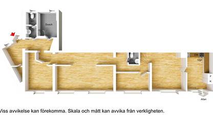 Planlösning Örtugsgatan 13