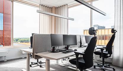 Arbetsplatser i fyrklöver Hyllie Boulevard 21