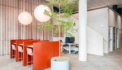 Härlig inredning i vår coworking Hyllie Stationsväg 41