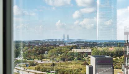 Utsikt från den lediga lokalen Hyllie Vattenparksgata 12