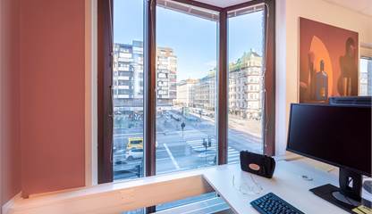 Utsikt arbetsplats Ringvägen 100