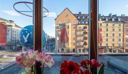 Utsikt arbetsplats Götgatan Ringvägen 100