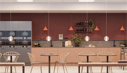 Visionsbild nytt pentry som ska byggas Sveavägen 44