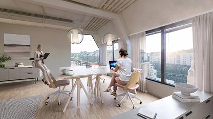 Kontor mot Bällstaån Ledig lokal, Löfströms Allé 1B, Centrum, Sundbyberg