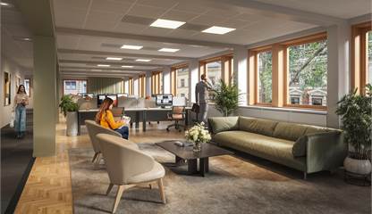 Visionsbild kontorslandskap Jakobsbergsgatan 16