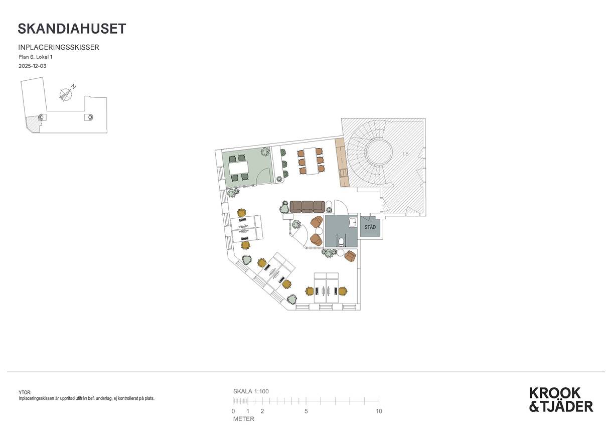 Drottninggatan 1B, Centrum
