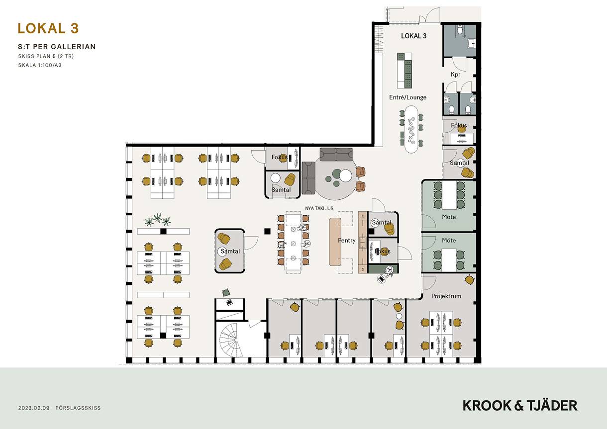 Klostergatan 9, Centrum