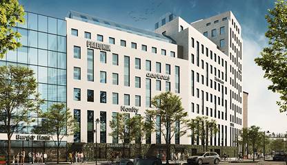 Fasad mot Kolonnvägen Fälttelegrafplatsen 4