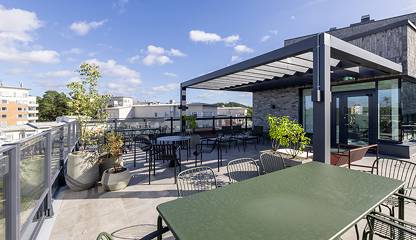 Gemensam terrass Fälttelegrafplatsen 4