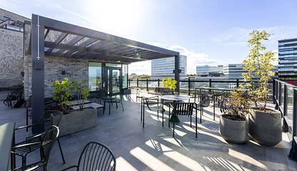 Den gemensamma terrassen Fälttelegrafplatsen 4