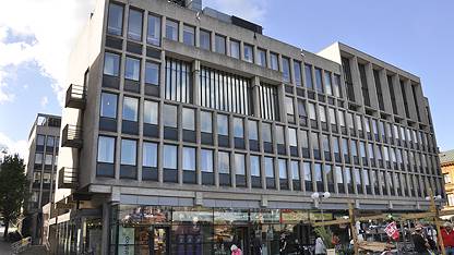 Fasad Ledig lokal, Gästgivaregatan 14, Södertälje Centrum, Södertälje