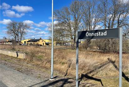 Gott läge nära Önnestad Station