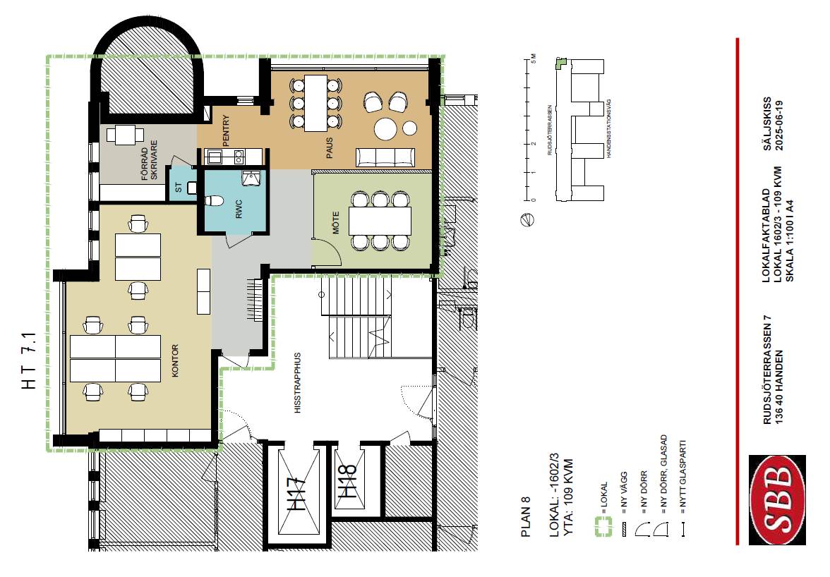 Rudsjöterrassen 7, Handen