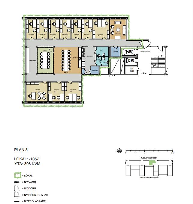 Rudsjöterrassen 5, Handen