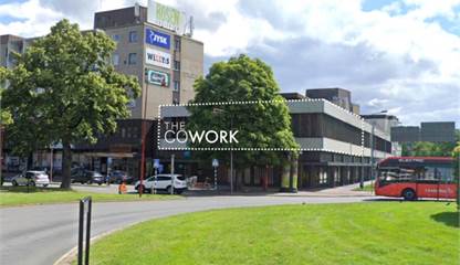 The CoWork, så centralt du kan komma i Huskvarna Kungsgatan 37