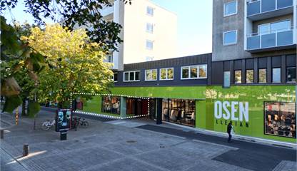 Prickningen visar lokalens placering Kungsgatan 23