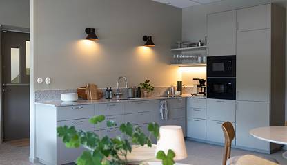 Inspirationsbild från kök en våning upp i fastigheten Lidaholmsgatan 3