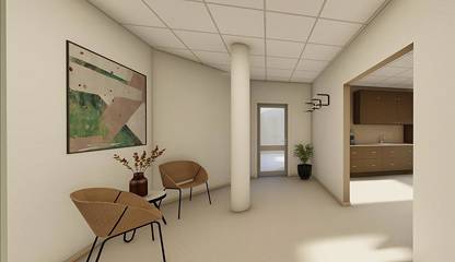 Visionsbild: Entré/Lounge Kanalgatan 46 B