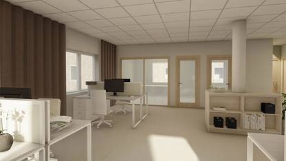 Visionsbild: Kontor Ledig lokal, Kanalgatan 46 B, Centrum, Skellefteå
