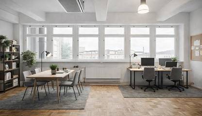 Exempel på hur lokalen kan användas som kontor med industriell stil. Ranhammarsvägen 24