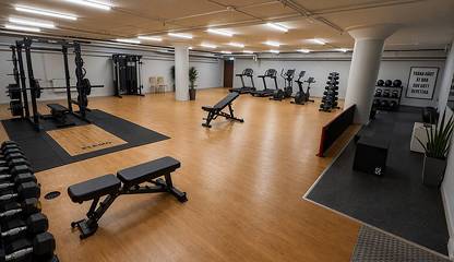 Gym i huset Armégatan 38
