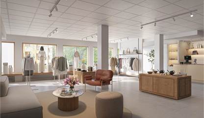 Visualisering butik Skälbyvägen 1