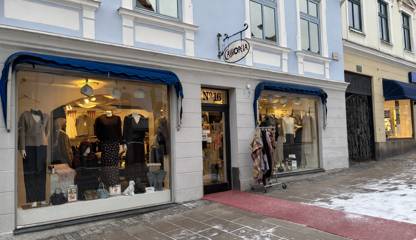 Butiken utifrån Borgmästaregatan 16