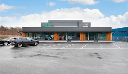 Fastigheten utvändigt Göran Hammarsjös Väg 8