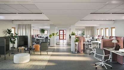 Visionsbild - Kontorslandskap Ledig lokal, Kungsgatan 43, Centrum, Eskilstuna