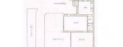 Planlösning (från originalritningen) Amiralsgatan 9