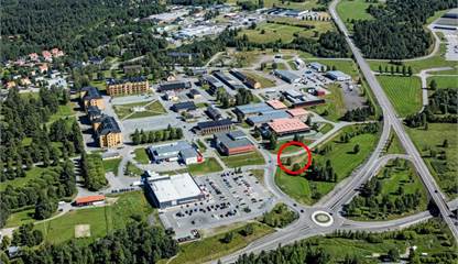 Flygbild byggrätt matservering Hågesta 230