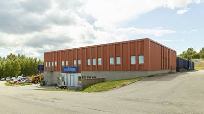 Fasad Ledig lokal, Kontorsvägen 9, Södra brofästet, Sundsvall