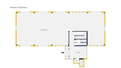 Planlösning bv Ledig lokal, Rälsgatan 4, Sörby Urfjäll, Gävle