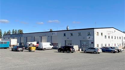 Fasad Ledig lokal, Täktvägen 6, Röbäck, Umeå