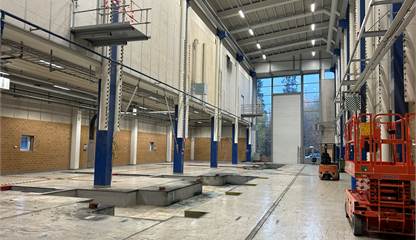 Stora hallen, 12m takhöjd Kolarevägen 8