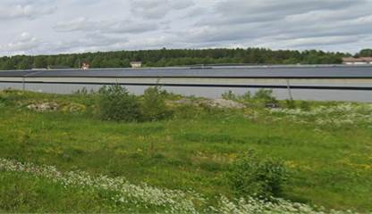 Fasad mot E4 Nibblingsvägen 14