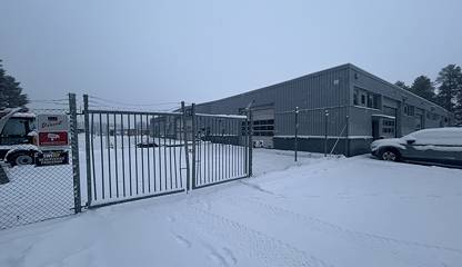 Inhägnad markyta Kronoskogsvägen 8-10