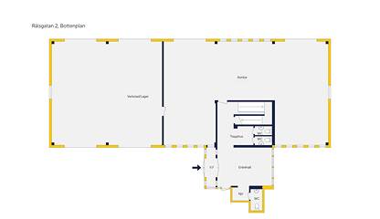 Förslag på planlösning Rälsgatan 4