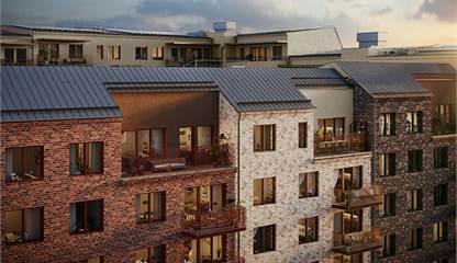 Illustration framtagen av Studio Superb Hennings Gata 8B