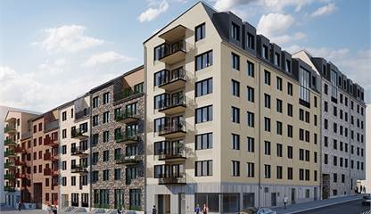 Illustration framtagen av Studio Superb Hennings Gata 2